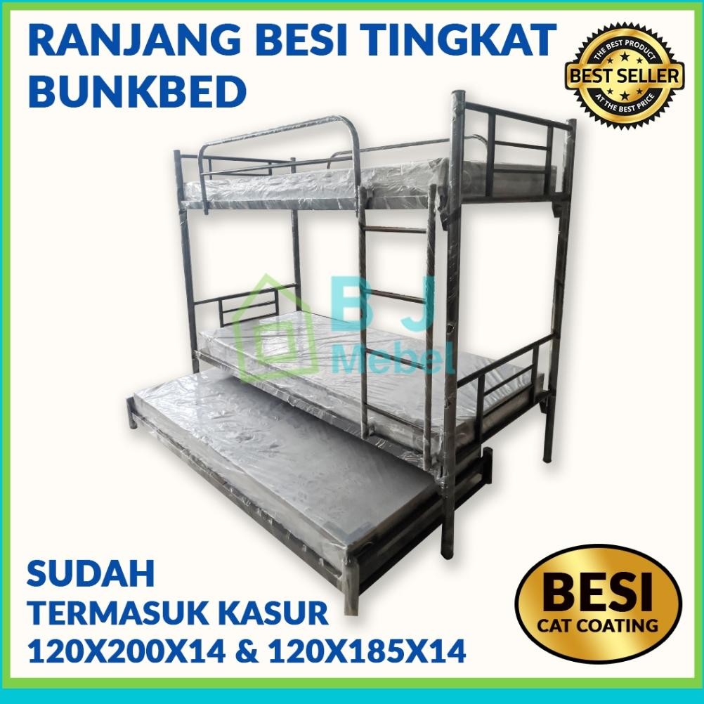 Paket Ranjang Susun + Sorong 120 + Kasur