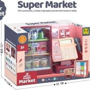 mesin kasir mainan super market kasir kasiran import ZS01