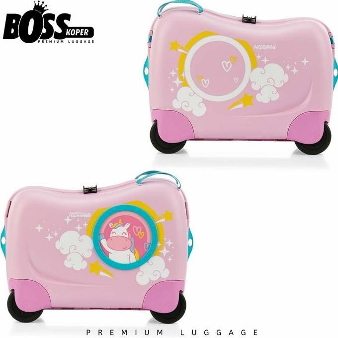 KOPER DUDUK ANAK ANAK AMERICAN TOURISTER KOPER TUNGGANG