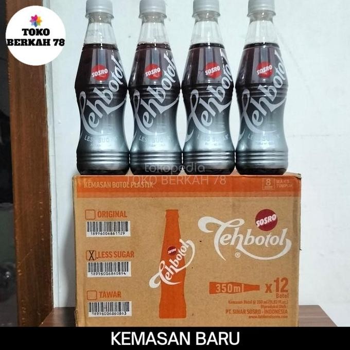 

Limited!, Teh Botol Sosro Less Sugar 350 Ml ( Karton )
