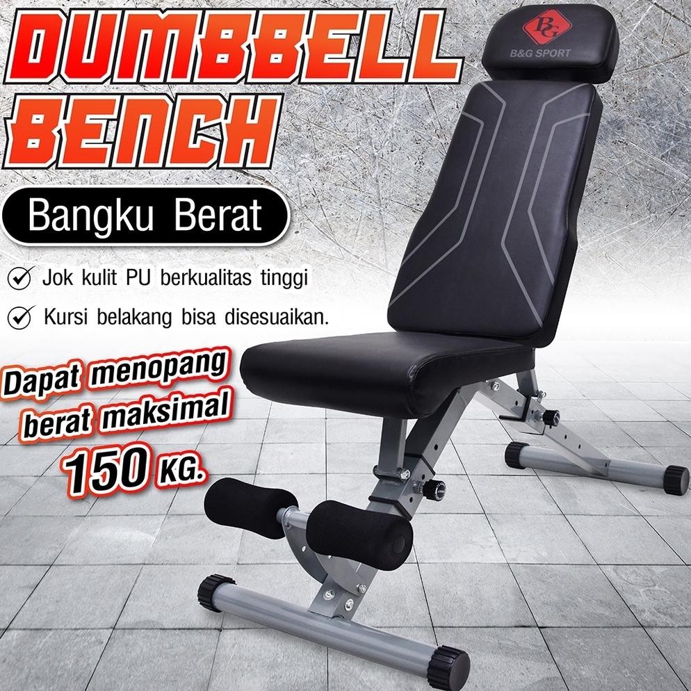 Kursi Sit Up Gym Adjustable Folding Fitness Bench Dumbbell Weight Bench Home Sit Up Exercise Bench