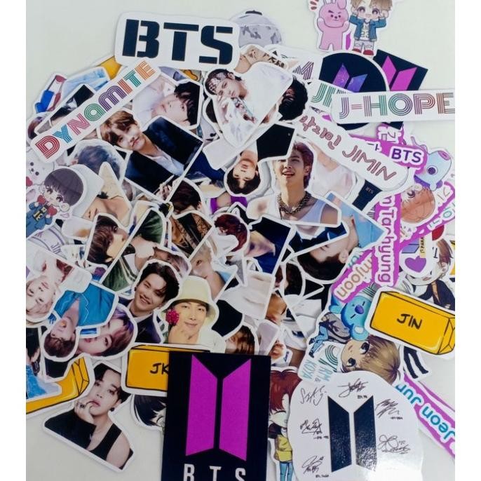

(100pcs)Sticker image dan logo RM/Jin/Suga/J-hope/Jimin/V/Jungkook image photo dan logo