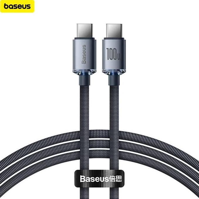 Baseus Crystal Shine Kabel Charger Type C to Type C 2m