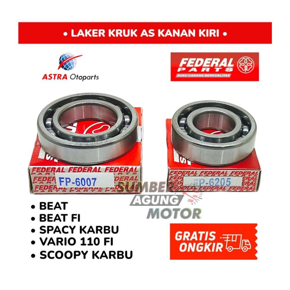 LAHER LAKER KRUK AS KANAN KIRI FP-6007 FP-6205 BEAT FI VARIO 110 FI SPACY SCOOPY BEAT KARBU ORI FEDE