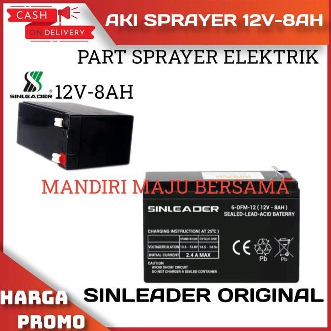 Aki sprayer elektrik 12v 8ah / Aki kering 12v 8AH / Aki Tangki Sprayer murah
