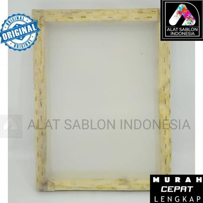 

ready stock !!! SCREEN KAYU 40x60 T77 PUTIH BINGKAI SABLON