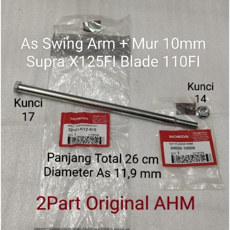 As Swing Arm + Mur 10mm Supra X125FI Blade 110FI Ori AHM 52101 KYZ 910