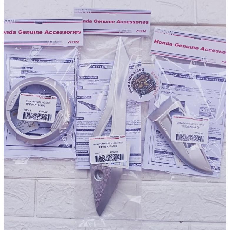 Garnish Kipas Honda Beat deluxe street Air clener dan muffler 2019-2024 dan 2025