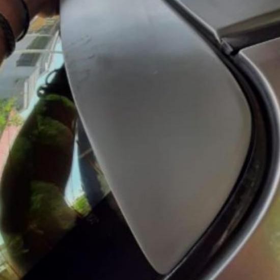 Visor rear visor honda city thn 2003-2008 fiber glass warna hitam dop murah