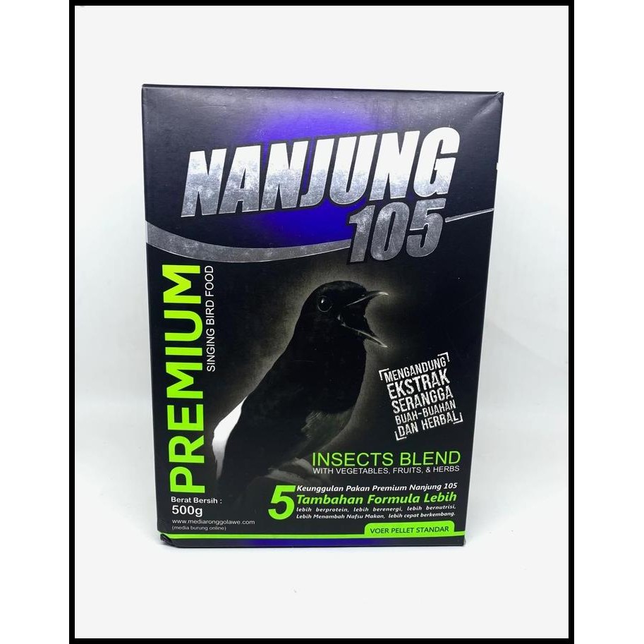 Voer Ebod Nanjung 105 Besar Makanan Burung Kicau Murai Batu Kacer