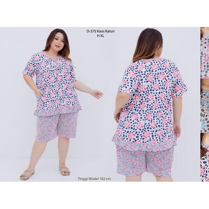 baru Baju Tidur Kaos Katun GREET Model : D-375 / H XL