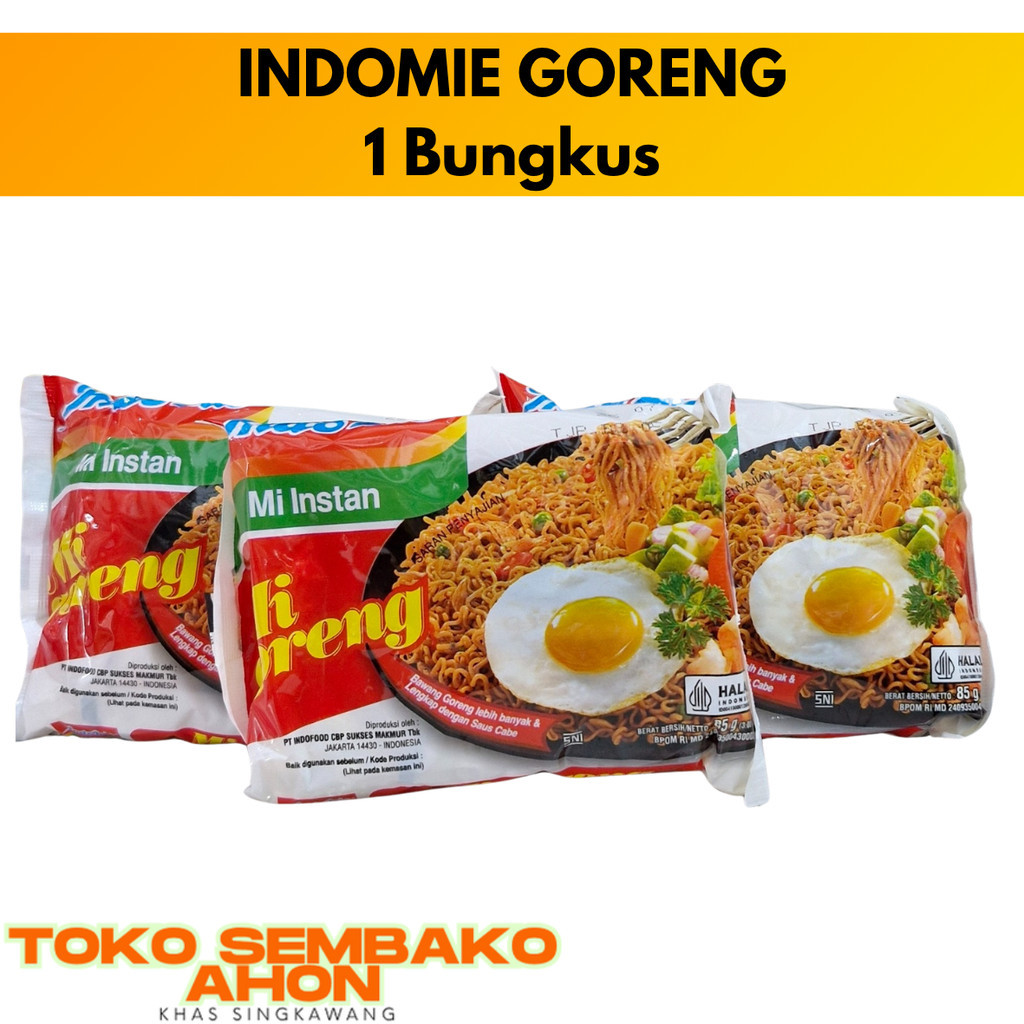 

Indomie Goreng / MI GORENG INDOFOOD / INDO MIE GORENG / Indomie Original / Mi Goreng Enak / Mi Goreng Legendaris
