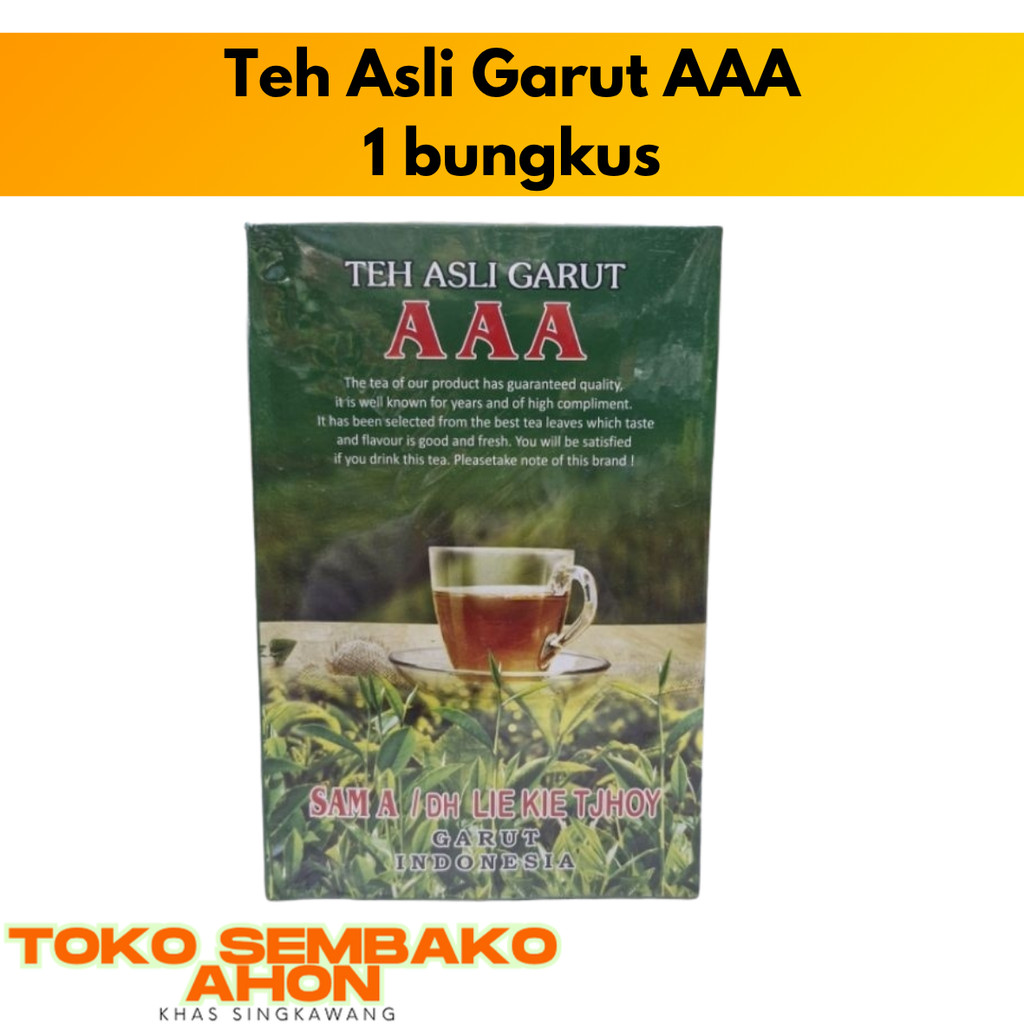 

Teh Asli Garut AAA | Teh Sam A | Teh Kuan Yim / Teh Daun Garut AAA / Teh Hijau Tradisional / Teh Cap Sam A