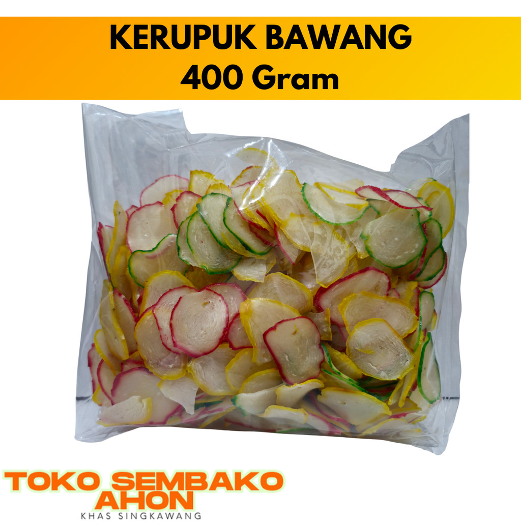 

Kerupuk Bawang 400 gram / Krupuk Bawang Renyah / Kerupuk Bawang Goreng / Kerupuk Tradisional 400gr / Kerupuk Rasa Bawang