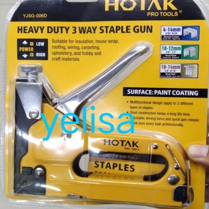 

Promo Hotak Heavy Duty 3 Way Staple Gun YJSG-006D (1 kotak anak staples) COD