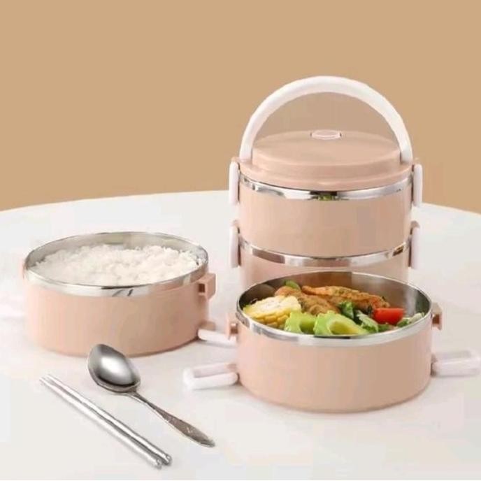 Rantang Stainless 3 Susun Tahan Panas