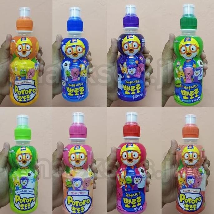 

PORORO DRINK JUICE ALL VARIANT MILKY / BLUEBERRRY / STRAWBERRY / GREEN GRAPE / APPLE / LYCHEE / PEACH / - HALAL KOREA
