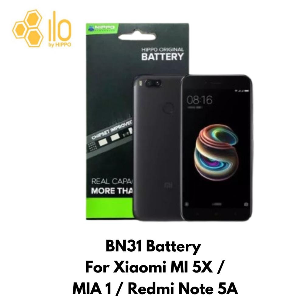 Original Hippo Baterai Baterry 100% Ori Baterai Xiaomi Mi 5X / Mi A1 / Redmi Note 5A Prime 3080Mah B