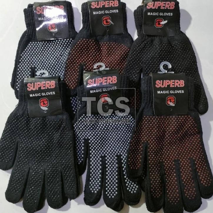 Grosir 1 Lusin Sarung Tangan Rajut Antislip