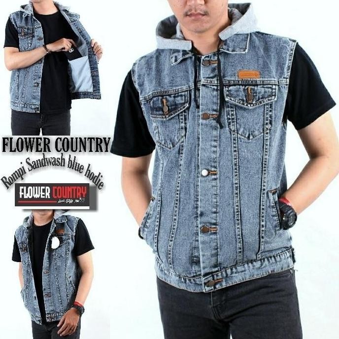 jaket jeans pria/jaket rompi hoodie original