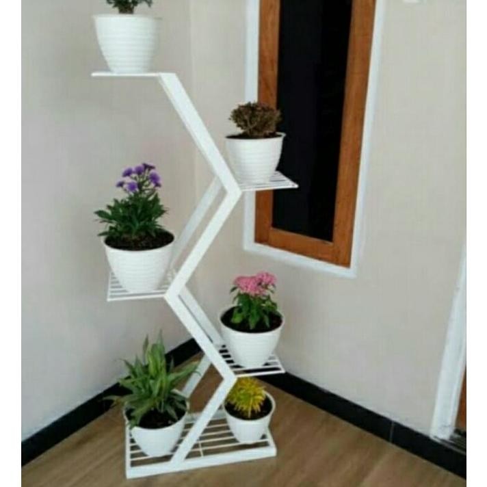 rak bunga 6 susun dari besi holo galvanis 2x4 anti karat