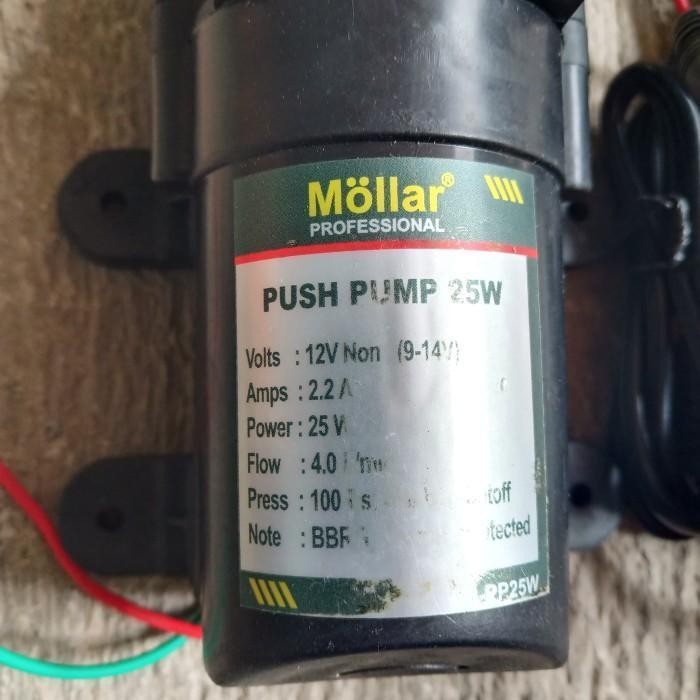 Adaptor + Pompa Dinamo Dc 12 Volt 80 Psi Mollar Alat Cuci Motor Mobil