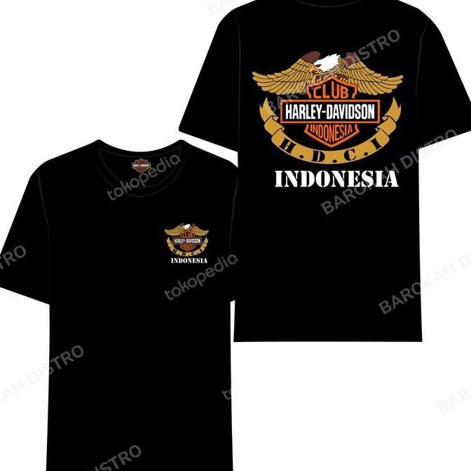 T-shirt Kaos HDCI Harley Davidson Club Indonesia High Quality