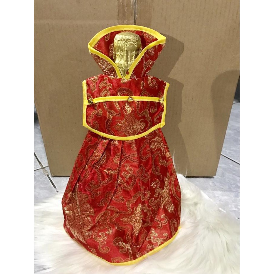 Sarung Wine Sangjit Cover Wine Wedding Dekorasi Hiasan Pesta