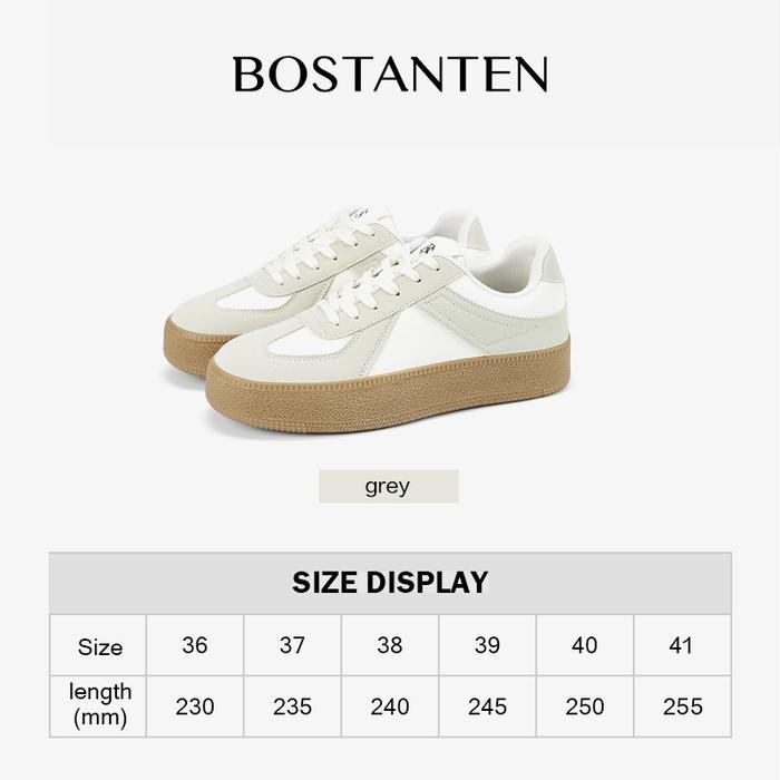 AB BOSTANTEN X Popsea+[Wenny shoes] BOSTANTEN Nami Sepatu Sneakers Wanita Sport Shoes Cream Pink Nya