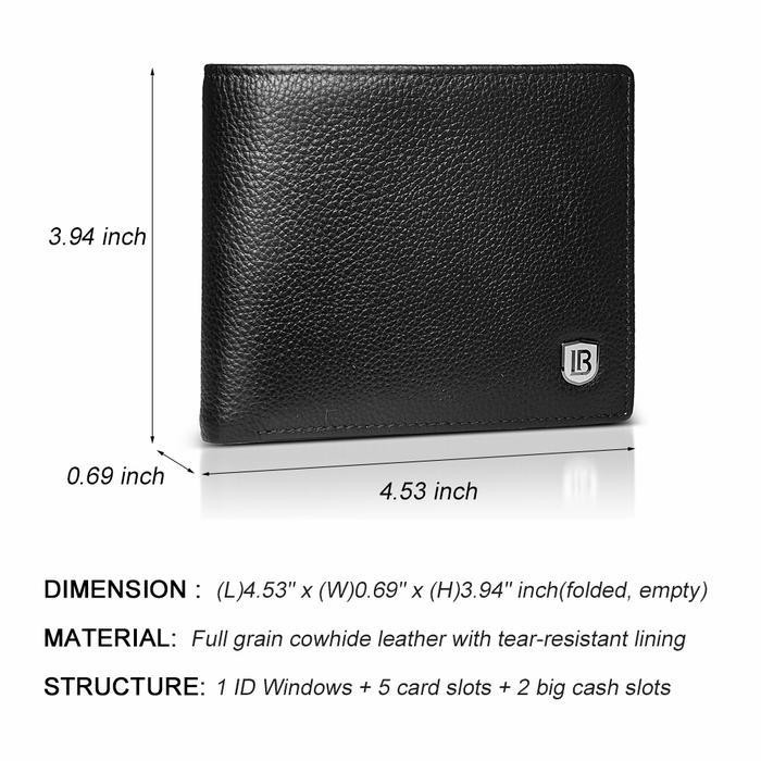 AB Dompet Pria BOSTANTEN Model Lipat Bahan Kulit Sapi