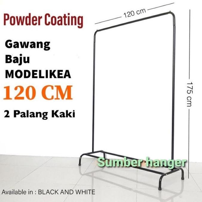 Gawangan baju minimalis 120cm | gawang gamis | gawang baju modelkia