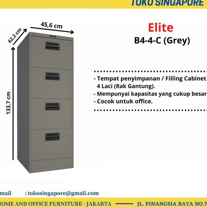 TERMURAH - Filling Cabinet 4 Laci Elite Type B4-4-C