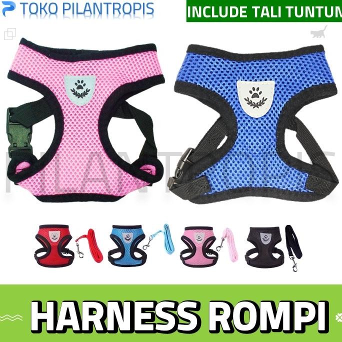 HARNESS KUCING ROMPI TALI TUNTUN HERNES KUCING ANJING PANJANG HARNES KUCING ROMPI TALI KUCING UNTUK 