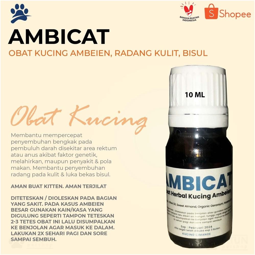 AMBICAT Obat Kucing Ambeien Bisul Herbal DiM