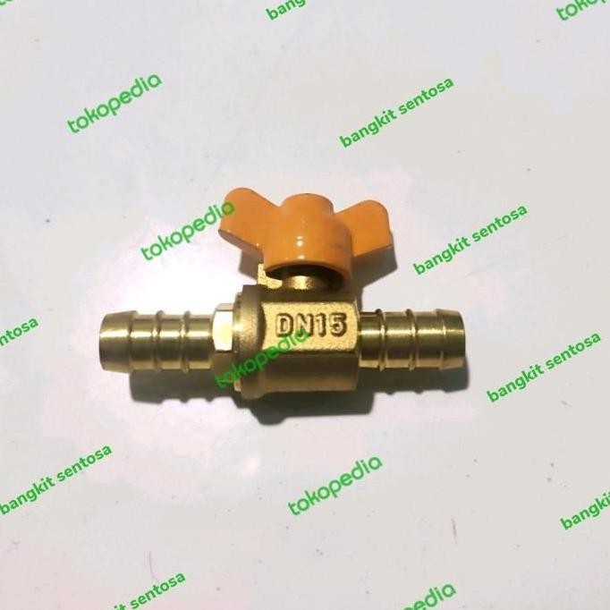 Diskon Sambungan Lurus Selang Gas Elpiji Dengan Stop Kran Kuningan