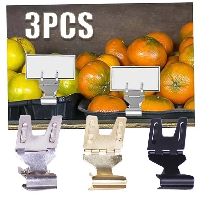 

3pcs Penjepit Label Harga Promo Bahan Logam Jepitan Harga Emas Penjepit Price Tag Label Harga Jepit Jepitan Nametag [COD] DiM