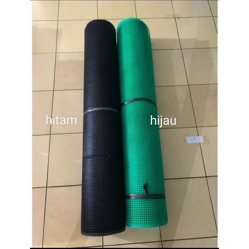 

jaring plastik hdpe 1 meter x 1.2 meter hijau atau hitam barang panjang 120 DiM
