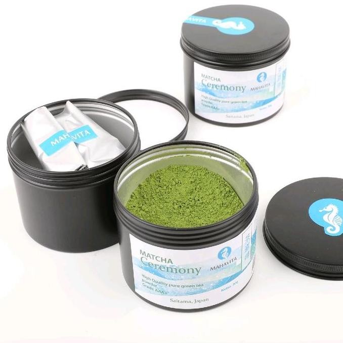 

Matcha SAITAMA pure ceremonial grade, bubuk teh hijau 30g canister/ 100g zipper grade AAA Mahavita Green tea powder #53 KM