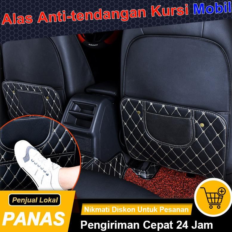 Alas Anti-tendangan Kursi Mobil  Belakang Kursi Mobil Kantong Jok Protect Pelindung Belakang Kursi M