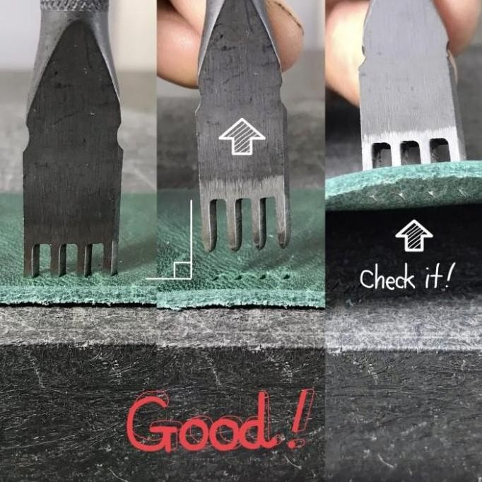 

Oka Factory 3Mm Diagonal Hole Punches French Style Prong Pricking