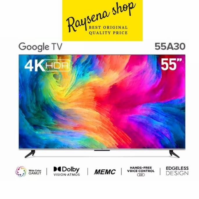 TERLARIS - TCL 4K GOOGLE TV 55A30 55 inch