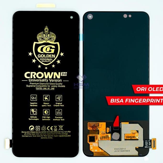 TERLARIS - LCD VIVO V17/V19 OLED INCELL FINGERPRINT FULLSET TOUCHSCREEN ORIGINAL OEM