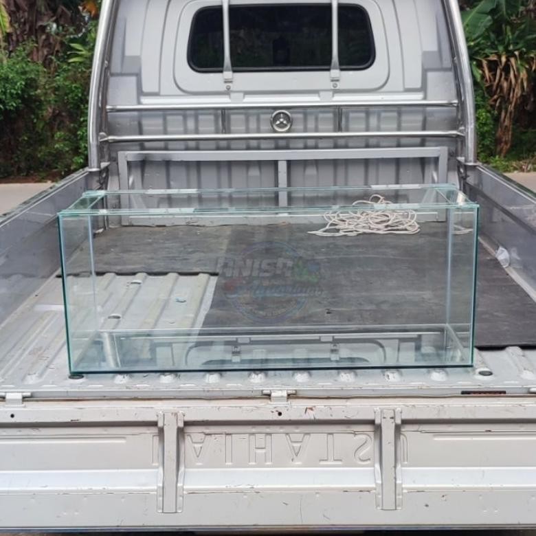 NEW AQUARIUM KACA 100X40X40 DASARAN 8MM SAMPING 5MM [terbaik][terlaris]