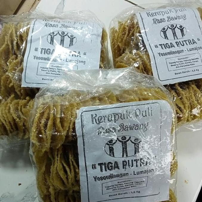 

Kerupuk Puli Rasa Bawang/Krupuk Puli/Keripik Puli 250Gr Snacks Camilan Food