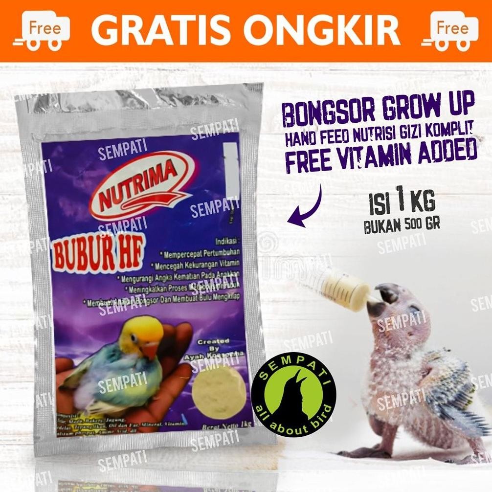 SEMPATI Nutrima Hf 1 Kg Bubur Lolohan Pakan Loloh Anakan Makanan Piyek Piyik Bayi Burung Lovebird Lo
