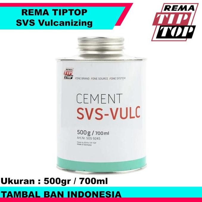 Lem Tambal Ban Dalam Rema Tiptop Svs Vulcanizing Fluid 500Gr Svs Vulc 700Ml Buatan Jerman