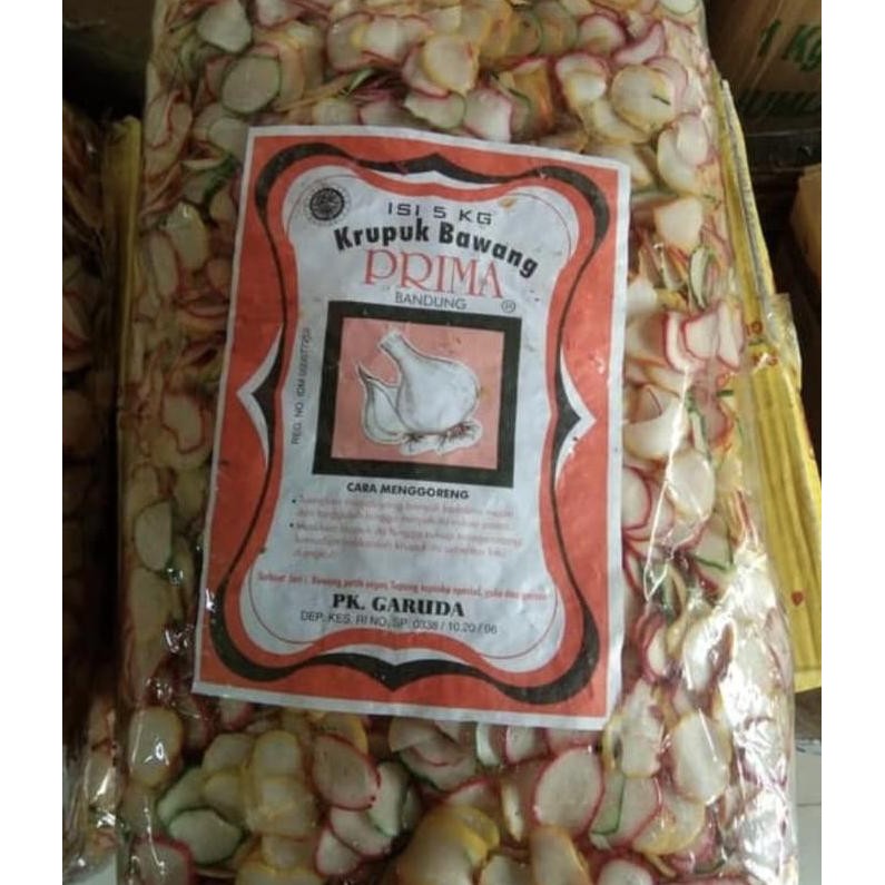 

Kerupuk Bawang Prima 5Kg / Krupuk Warna-Warni 5Kg 1 Bal / Krupuk