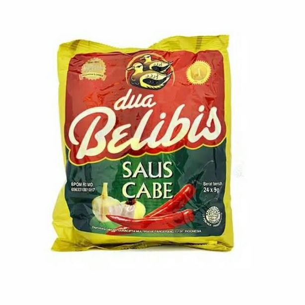 

Saus Cabe Dua Belibis Sachet 24X9Gr / Saus Sambal Belibis 480 Sachet