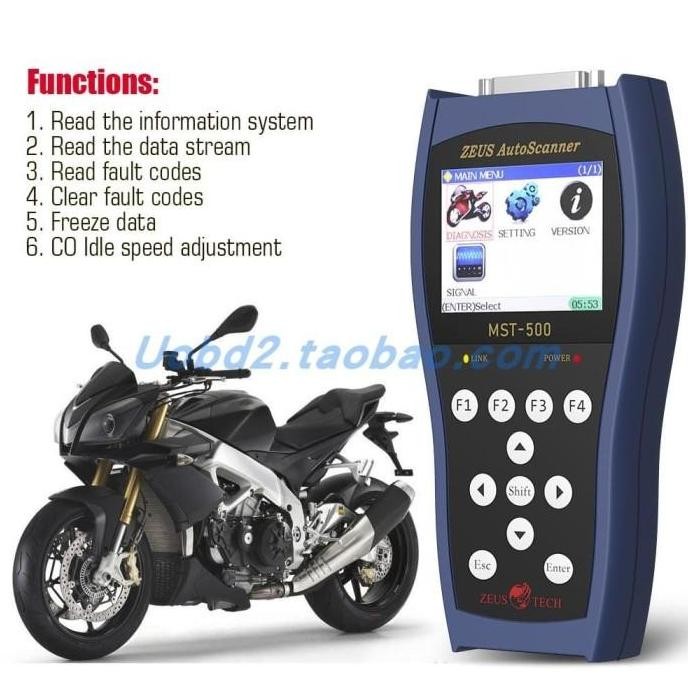 Master Mst-500 Handheld Motorcycle Scanner Can Bus Interface Diagnosti