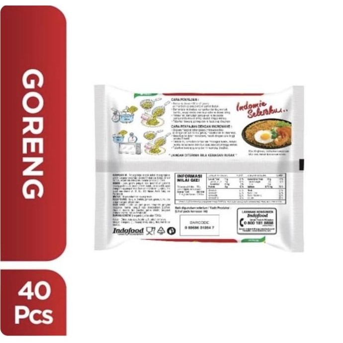 

Indomie Goreng Dus / Mie Instan / Indomie Goreng Special 40 Bungkus
